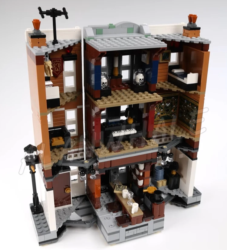 1083 elementy Magiczny Świat Czarodziejów 12 Grimmauld Place Siedziba Feniksa Dom 6071 Klocki Konstrukcyjne Zabawki Kompatybilne z Modelami