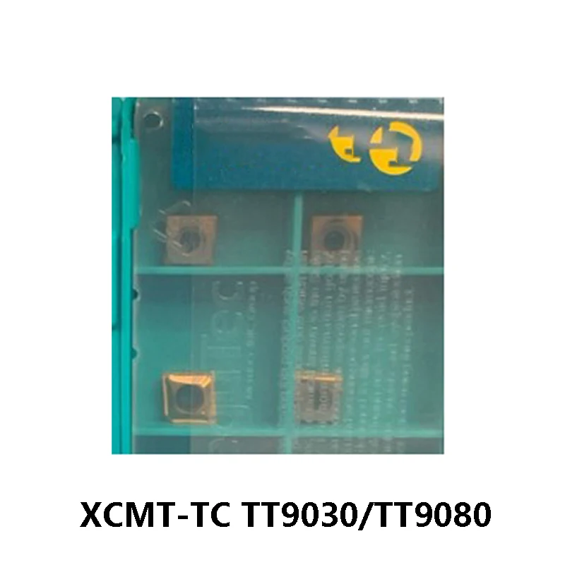 Inserções de Carboneto Original Xcmt040104r-tc Xcmt050204 Xcmt060204 Xcmt070304 tc Xcmt10t304-tc Tt9030 Tt9080 Torneamento Ferramenta Cortador Xcmt