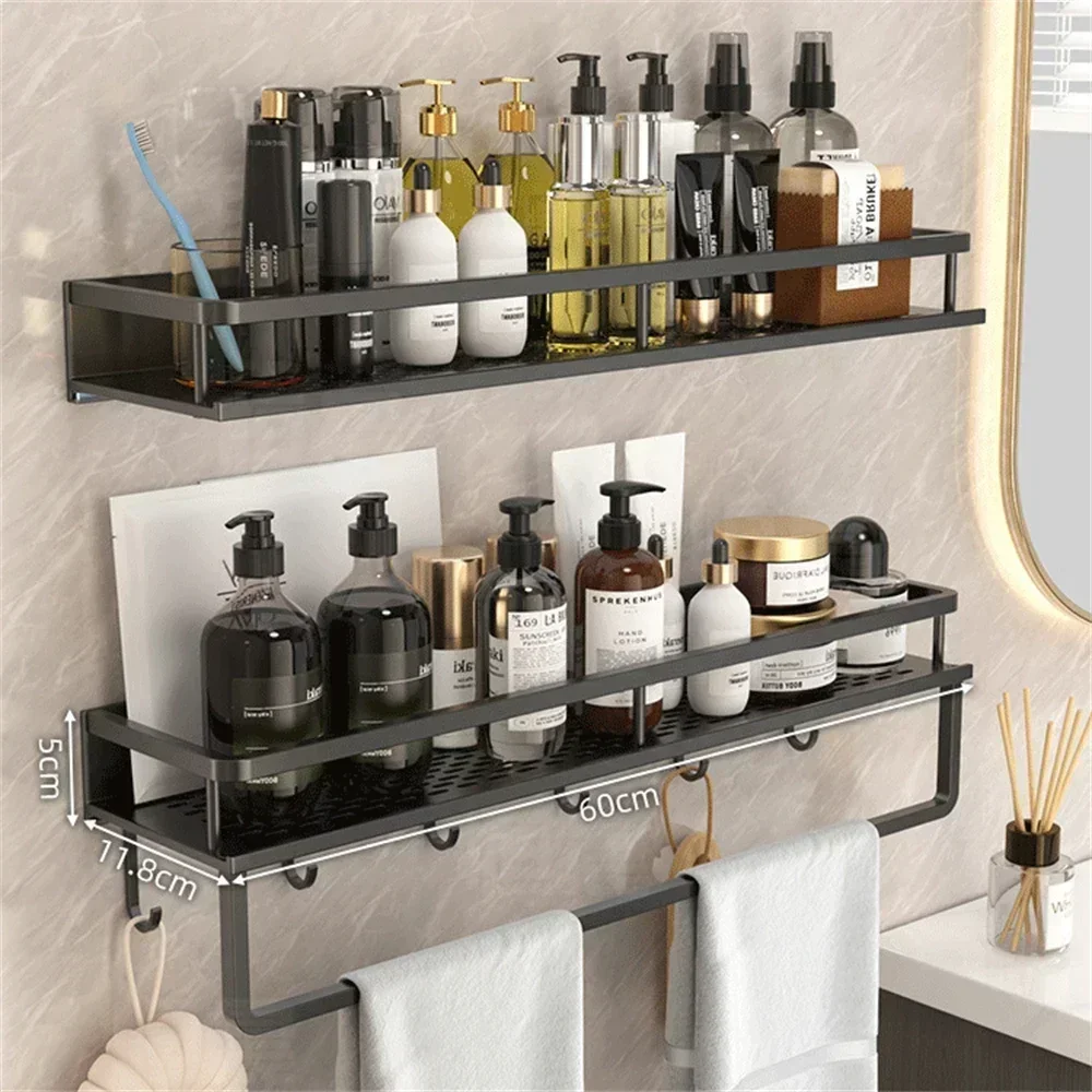 New Stainless Under Sink Shelf Shower House Bathroom Kitchen Towel Rack Toilet Paper Storage Shelves Without Drilling