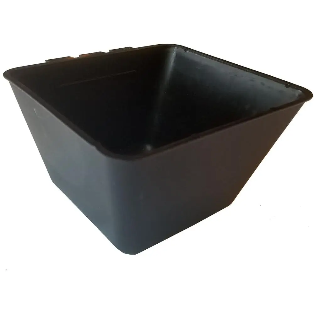 

1.2 Quart Hanging Feed & Water Cups for Pets, 24-Pack, Black