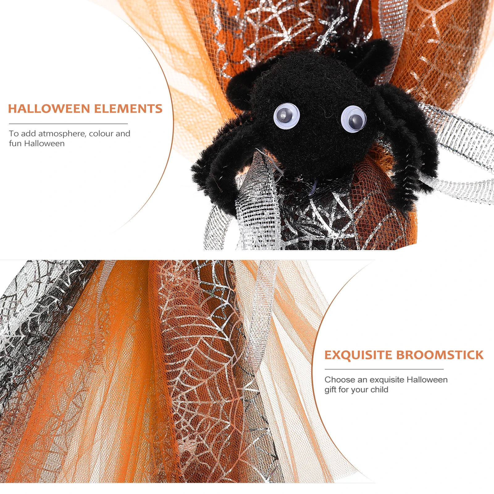 Akcesoria Miotła Ubrania Wiedźmy dla Dzieci Dekoracje Artykuły na Imprezę