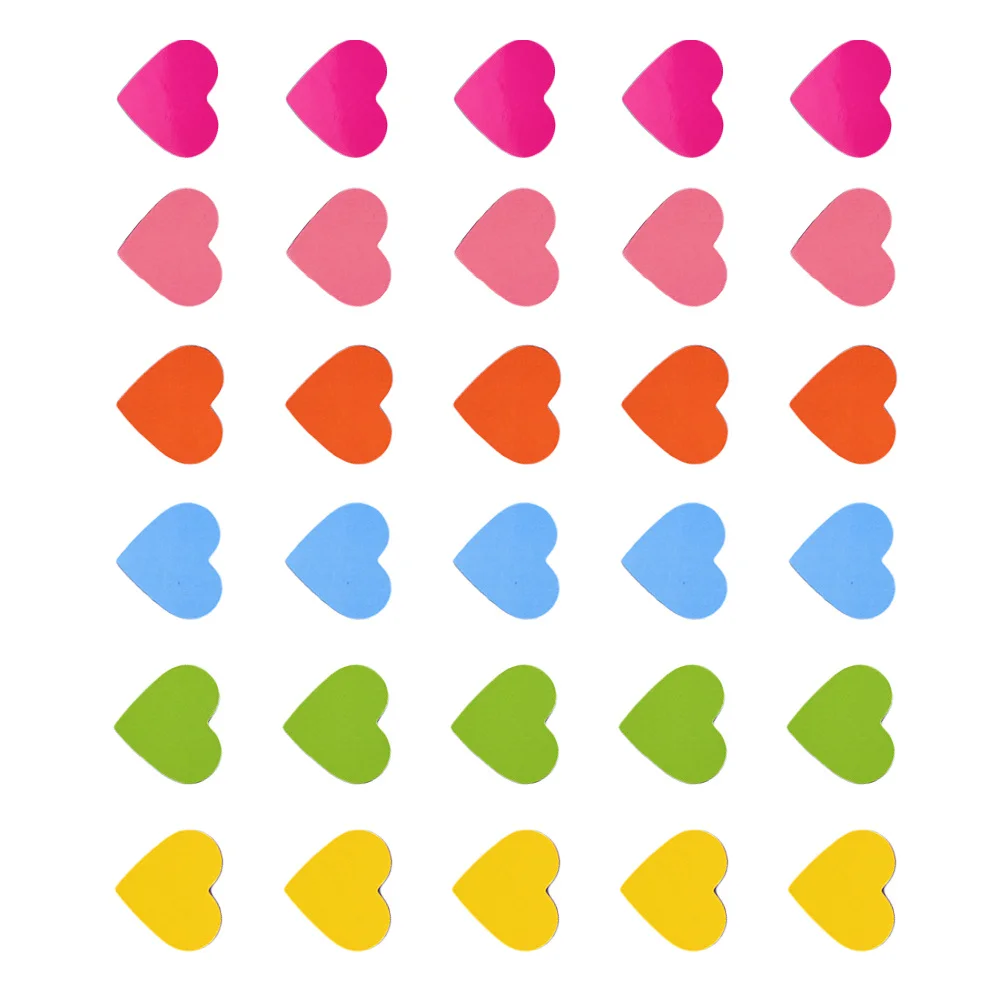 

120Pcs Colorful Heart Shaped Refrigerator Magnet Stickers 3cm Blackboard Magnets Kids Game Award Educational Fridge Magnets