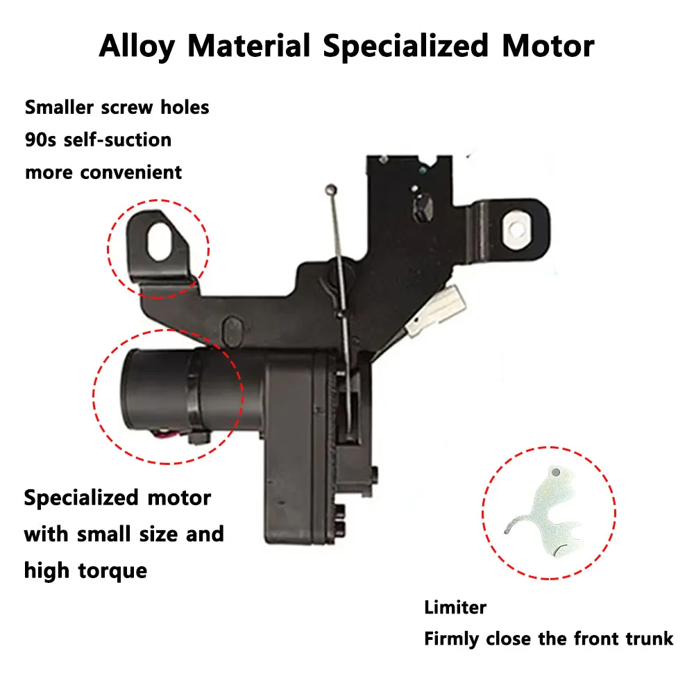 Elektrische Soft Closing Lock Front Stamm Ersatz Box Abdeckung Auto Adsorption Saug Tür Näher Für Tesla Modell 3 Y 2021-25 Highland – Detail 1
