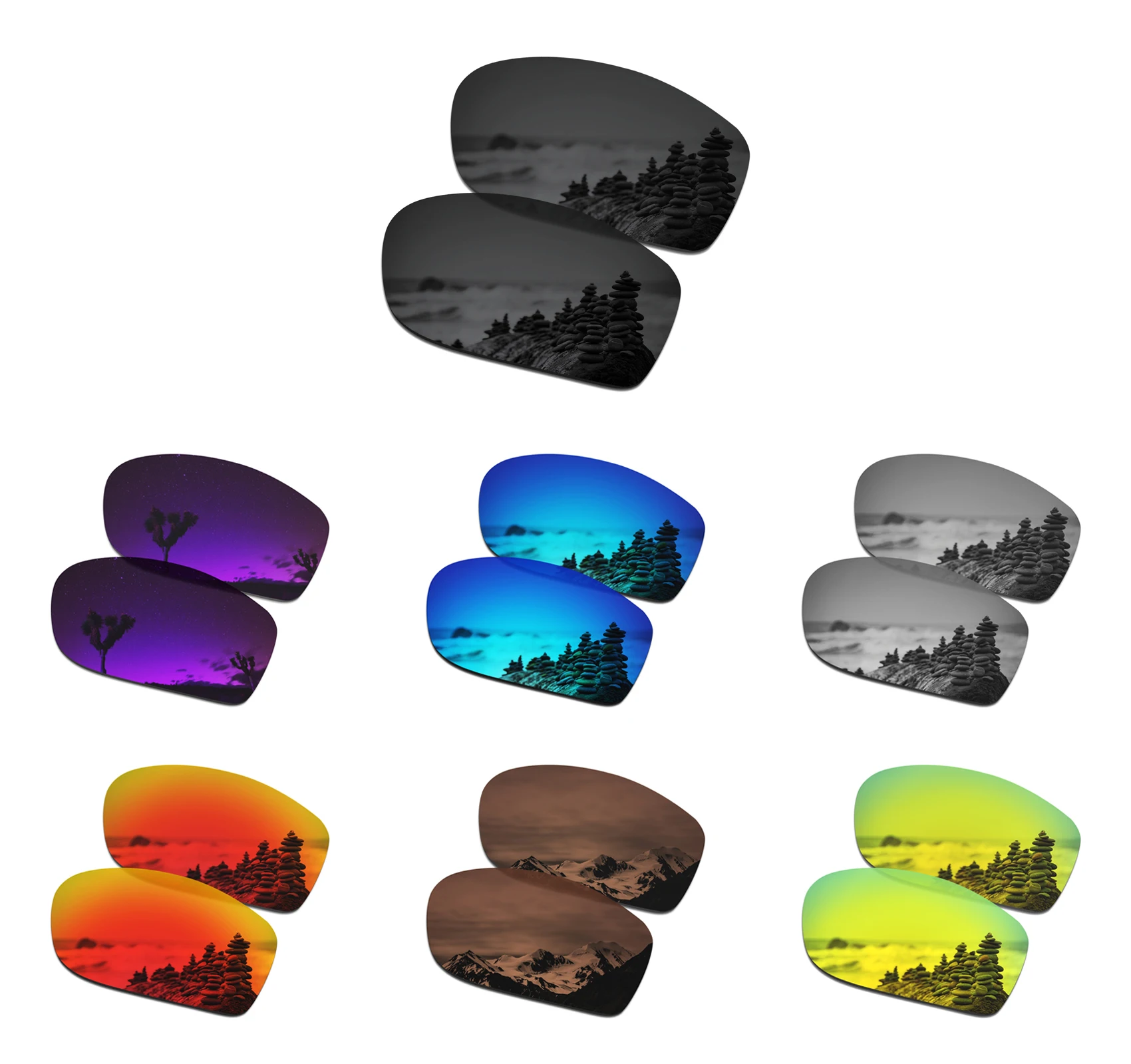 SmartVLT Polarized Replacement UV400 Lenses for Oakley Scalpel OO9095 / Scalpel Asian Fit OO9134 Sunglasses