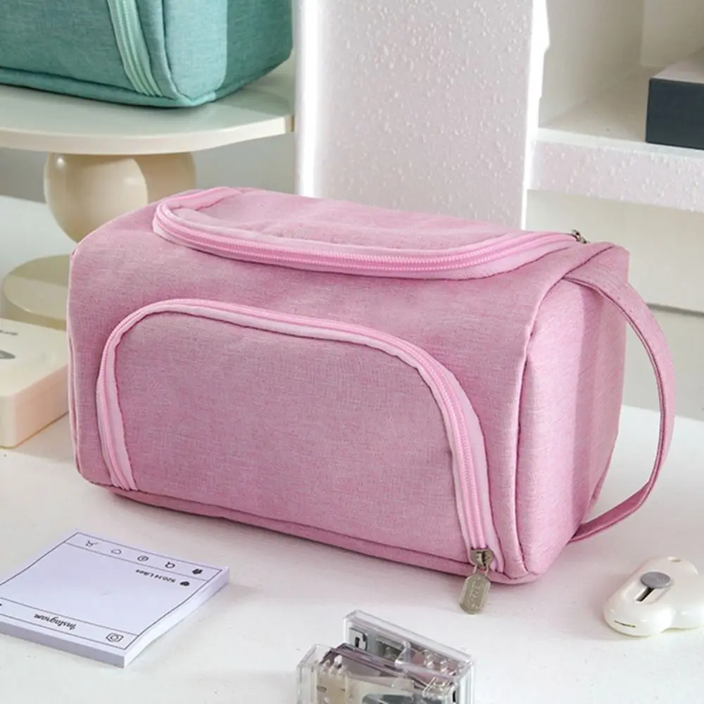 Multi-purpose Oxford Cloth Pencil Case Multi-layer Waterproof Stationery Storage Bag Large Capacity Stationery Organizer Gift