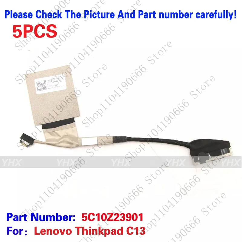 

++Notebook computer components 5PCS For Lenovo Thinkpad C13 yoga FHD Lcd Cable Lvds Wire Screen Line 5C10Z23901.++
