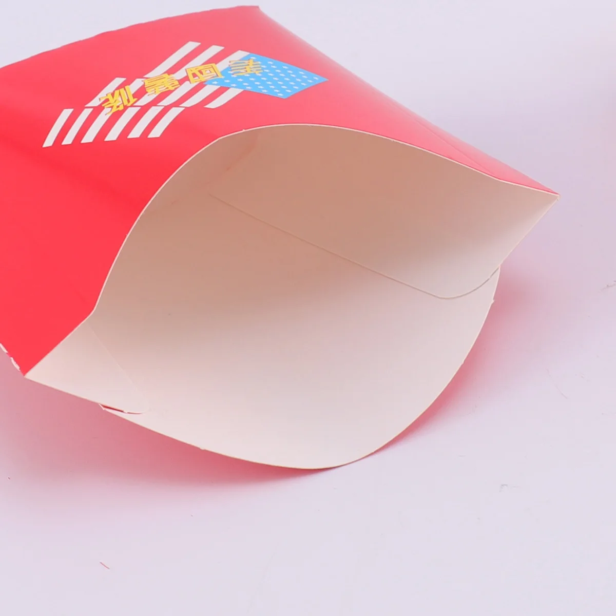 

100Pcs Disposable Snack Box Paper Chips Packaging Supplies Durable Food Storage Box for Home Shop Party Movie Night