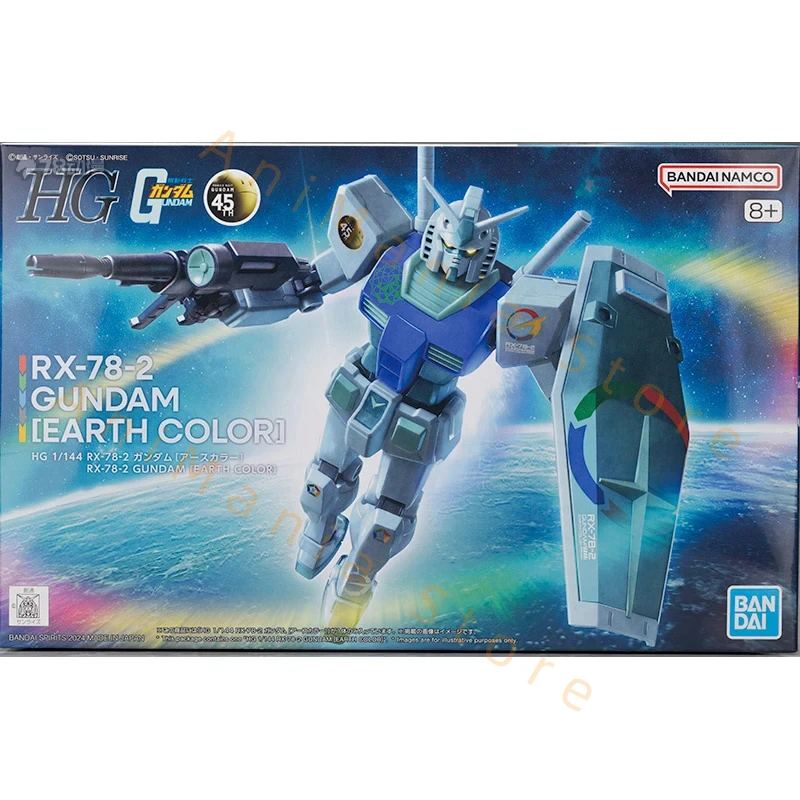 Spedizione veloce Bandai Anime HG 1/144 RX-78-2 GUNDAM [EARTH COLOR] Modello originale Giocattolo Action Figure Da Collezione Ornamenti Per Bambini