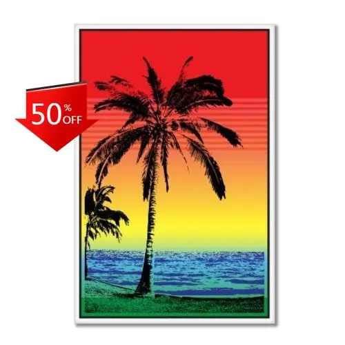 

Tropical Sunset Palm Unique Car Truck Camper Van Boat Sticker Aesthetic Retro Funny Cute Trendy
