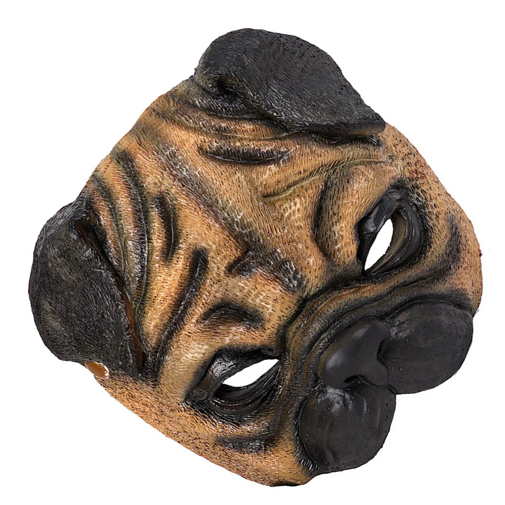 

Pug Dog Mask Dress-Up Costume Props For Halloween Party Festival Performance Cover Cosplay Masquerade Carnival Accessory