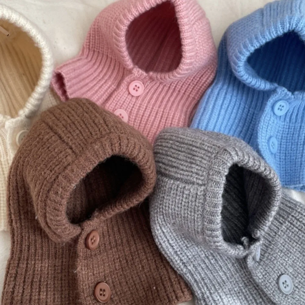 

Puppy Dress Up Warm Dog Knitted Hat Fashion Soft Pet Hooded Scarf Comfortable Solid Color Dog Decorative Hat Outdoor