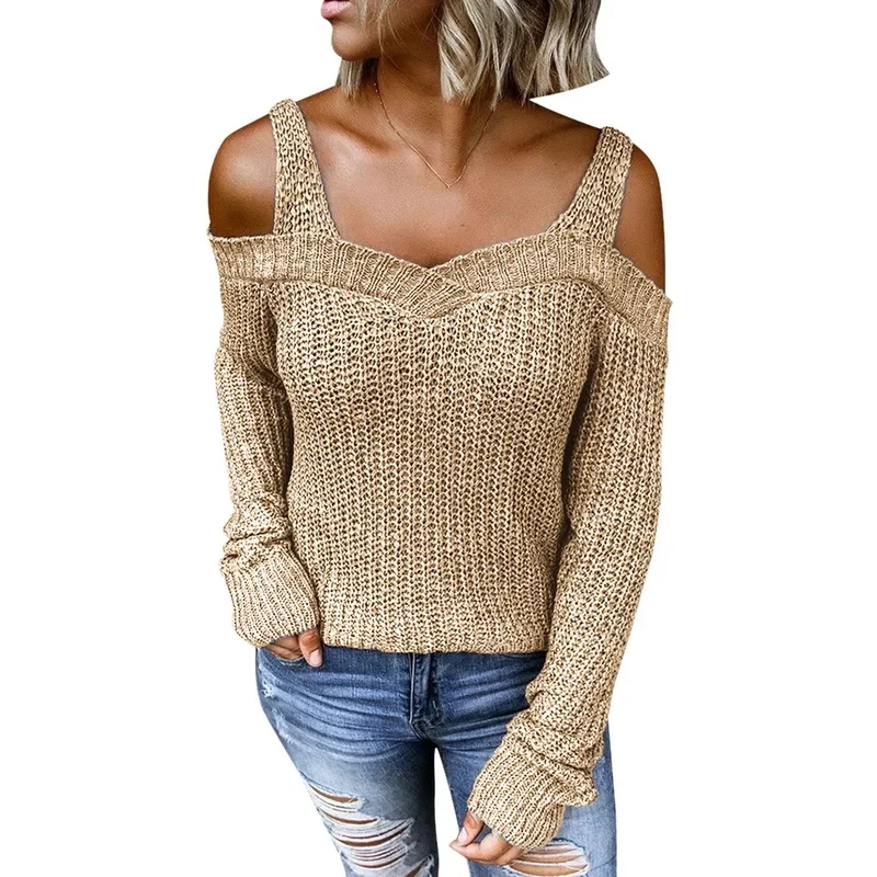 เสื้อสเวตเตอร์ถักปิดไหล่