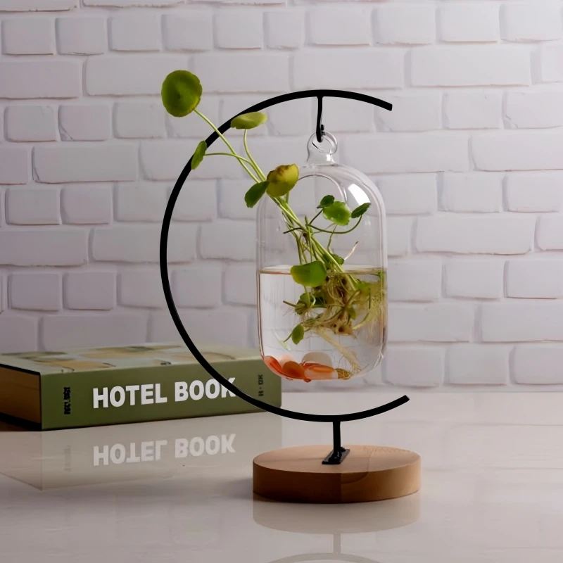 FS Middle Size Different Type Metal Stand For Glass Terrarium Micro-Landscape Bottle Hydroponic Flower Plant Home Decorative