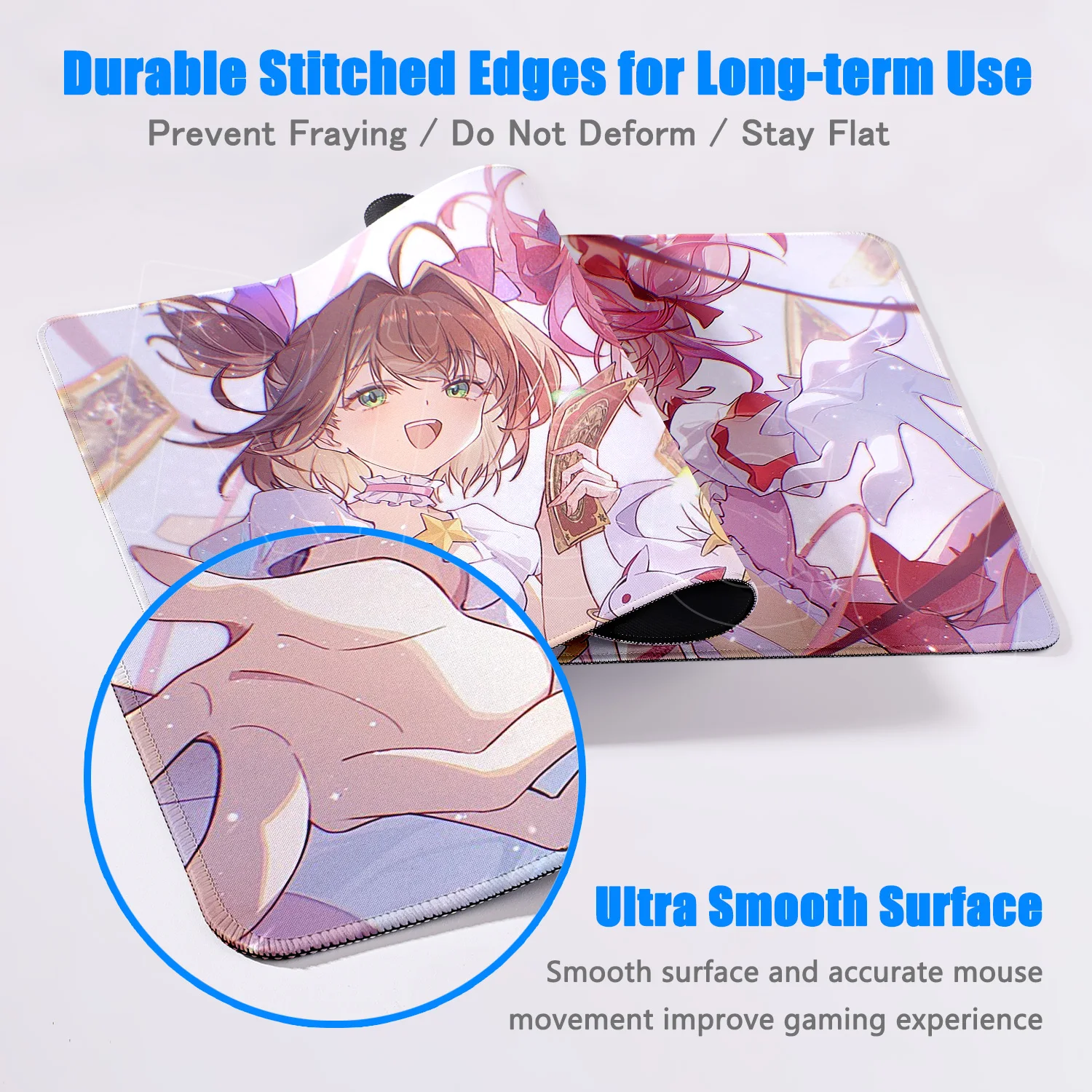 Novo super bonito bonito anime menina tapete de mesa estender almofada de borracha mousepad madoka anime antiderrapante jogo de escritório menina mágica mouse pad