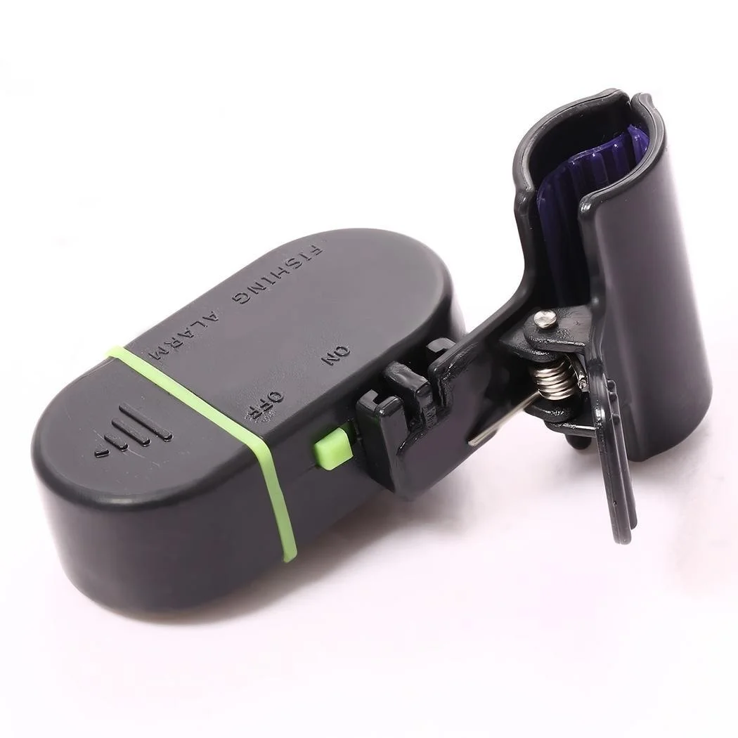 FLYSAND Fishing Alarm Fish Bite Lure Alert Alarm Sound Bell LED Light Indicator Clip-on Fishing Rod Outdoor Buzzer Fishing Tool