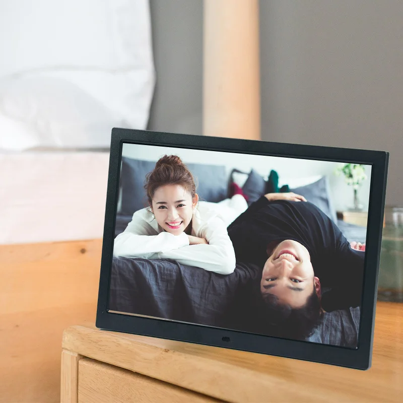 إطار صور رقمي 15.4 بوصة 1920*1200، دقة2K، إطار صور رقمي USB/SD للموسيقى والفيديو وصور التقويم