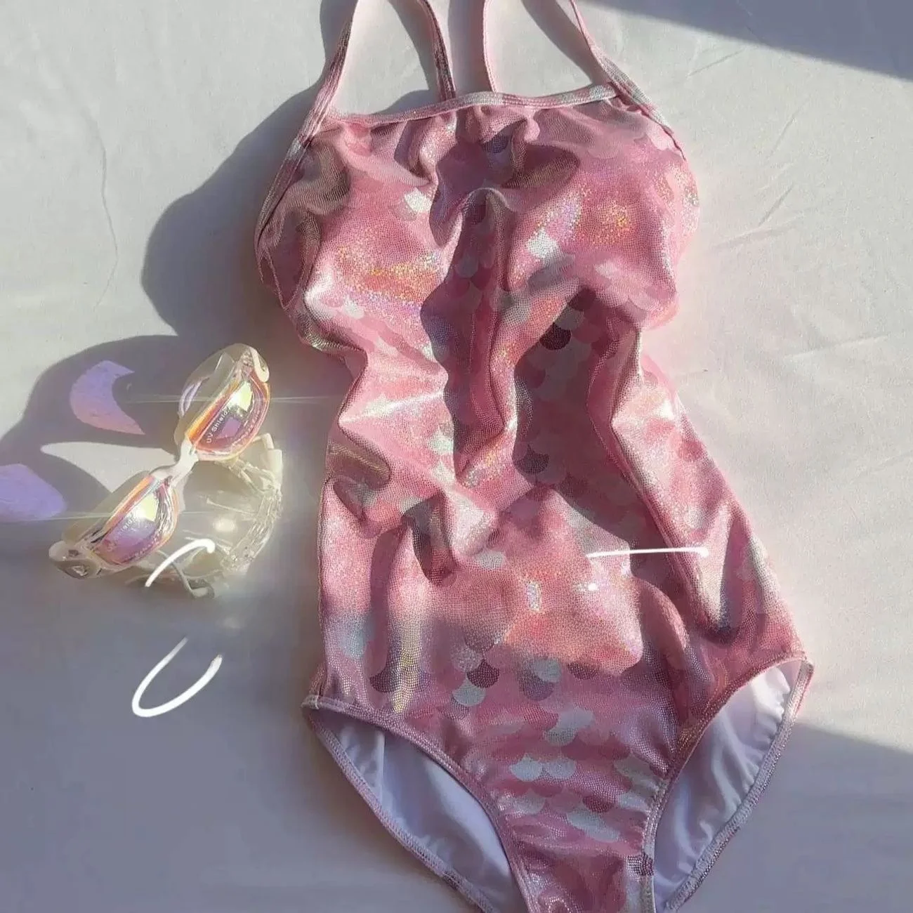 Flashy Backless Training  Swimsuit for Women Professional Speed Swimming Competition Swimwear New 2026 Model