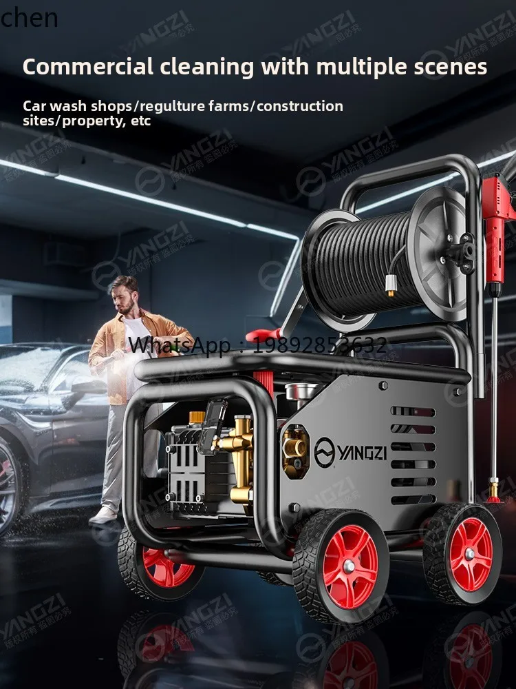 ZZ غسالة السيارات مسدس مياه عالي الضغط 220 فولت ضغط فائق جديد مضخة معززة تنظيف غسالة قوية