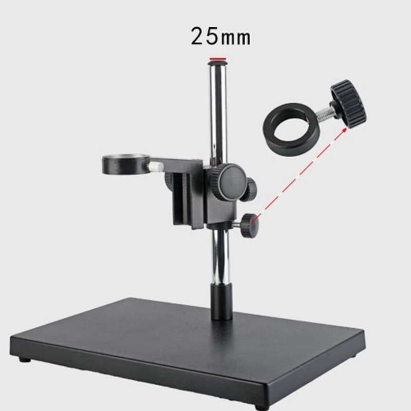 Microscope Fixing Ring Industrial Stereo Microscope Video Camera Stand Holder Metal Pillar Bar Fixing Ring