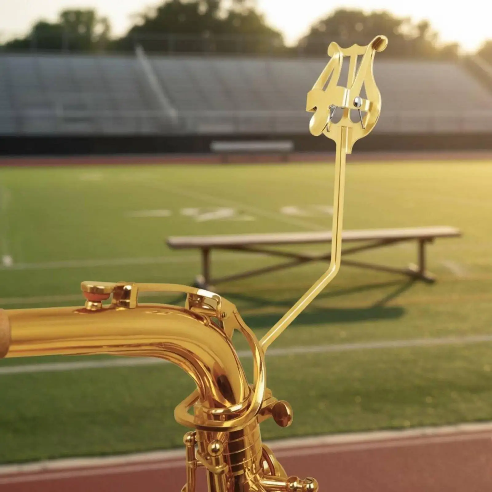 Trumpet Marching Lyre Portable Trumpet Lyre Clip Adjustable Clamp Marching Band Music Holder for Processions, Performances