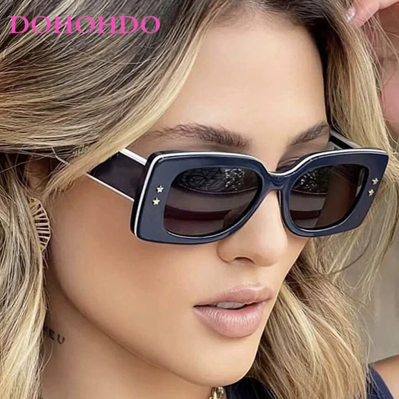 

Popular Square Star Decorate Women Sunglasses Women Retro Punk Men Shades Outdoor Travel Driving Sunglass Ladies Lentes UV400