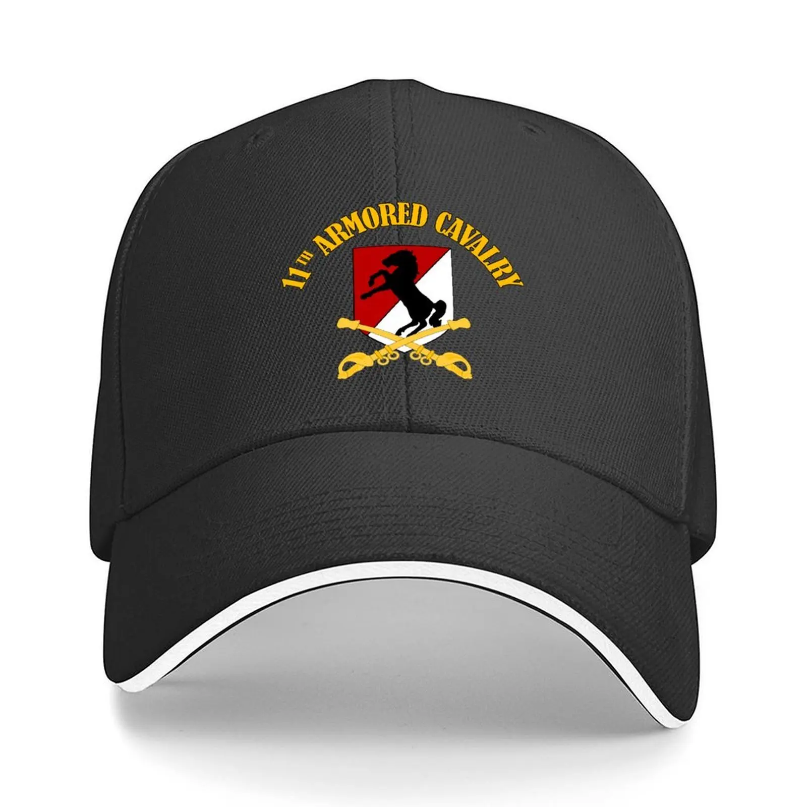 

11th Armored Cavalry Veteran Baseball Cap Snapback Cap black Sunhat foam party Hat Women's Golf Wear Men's