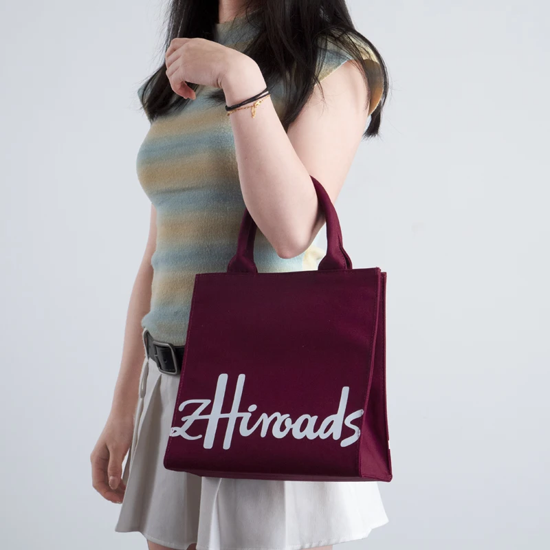

zHiroads Solid Color Cotton Tote Bag Women's Fashion Handbag