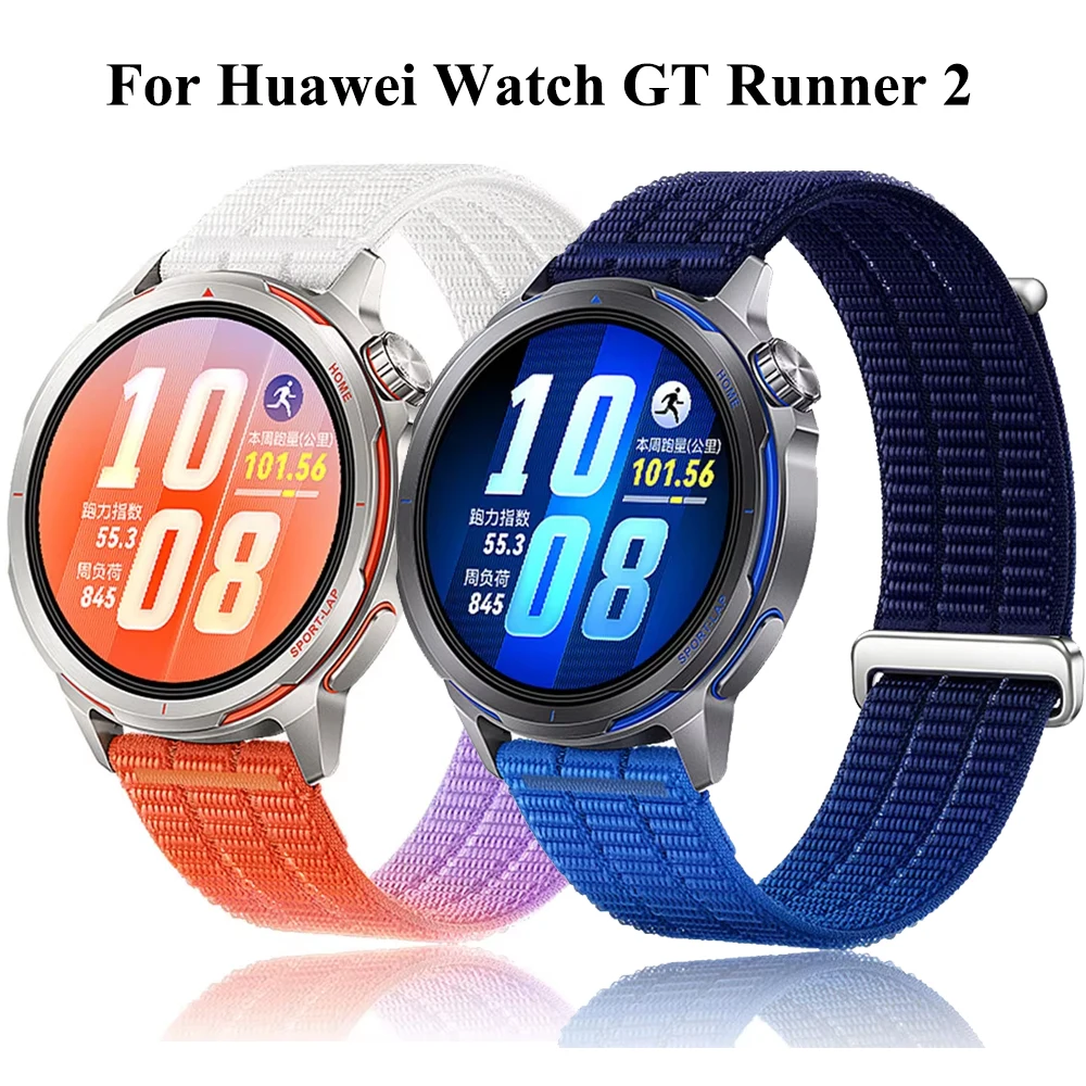 Nylon-Schlaufenarmband für Huawei Watch GT Runner 2 Sportarmband Correa für Huawei GT6 Pro 5 4 3 2 46mm Watch 5 4 3 Pro 22mm Armband