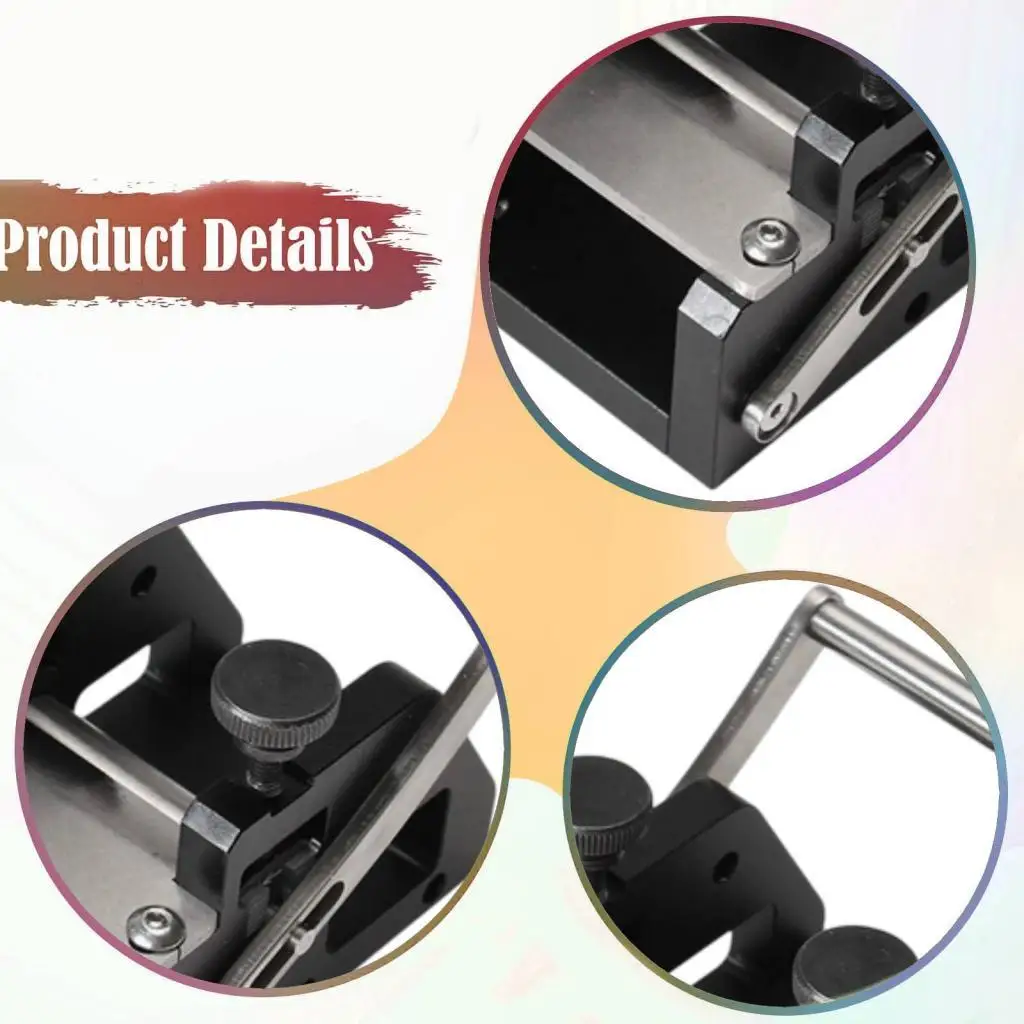 Space Aluminum Manual Leather Peeler Skiver Splitter Hand Tool for Leather Work Kit DIY Craft Set