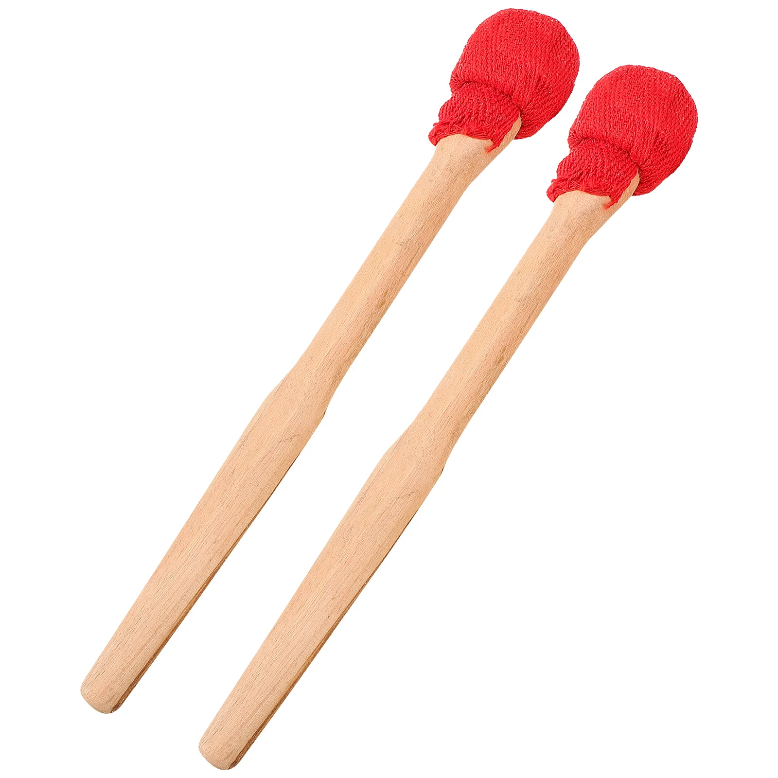 

Drums Small Gong and Drumstick Drumsticks Beginners Cloth Bell Mallets Percussion