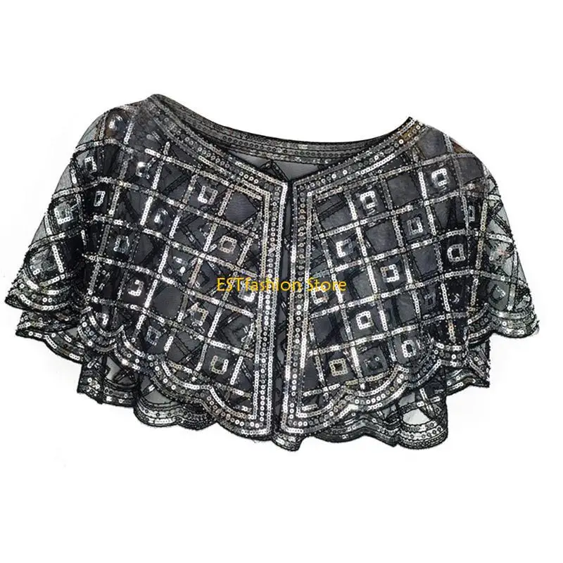 Y5GC 1920s Blingbling Shawl Sh - Women'S Fashion Roaring 20S ulasan dan harga
