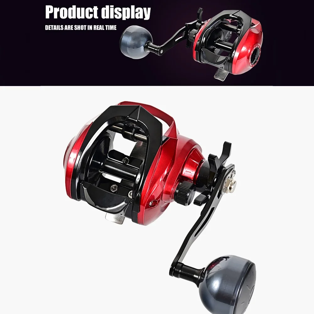 5.3:1 Wide-body Baitcasting Reel Long-distance Projection Large-capacity Anti-explosion Line One-click Reset Fishing Reels Pesca