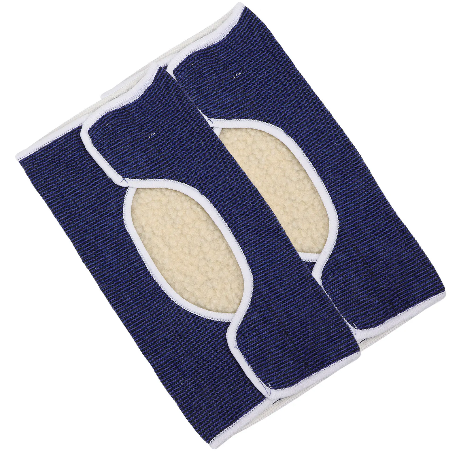 1 زوج الركبة دفئا الدفء غطاء مطاطا هدفين الشتاء الحراري حامي الرياضة الدراجات اللياقة البدنية ممارسة الركبة كم #2