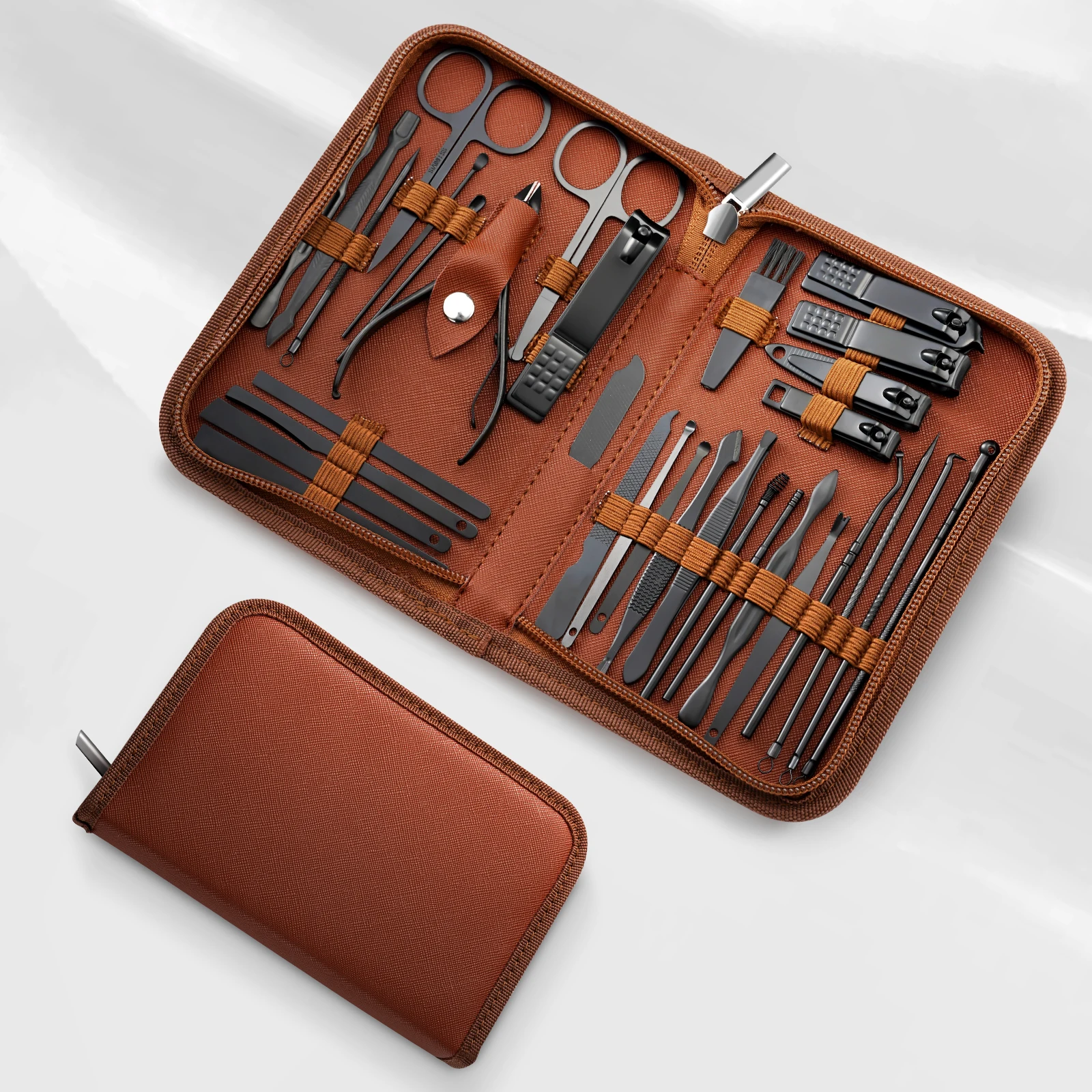 32-delige professionele nagelknipper pedicure schaarset roestvrij staal draagbare manicure nagelknipper gereedschapsset, voor mannen en vrouwen