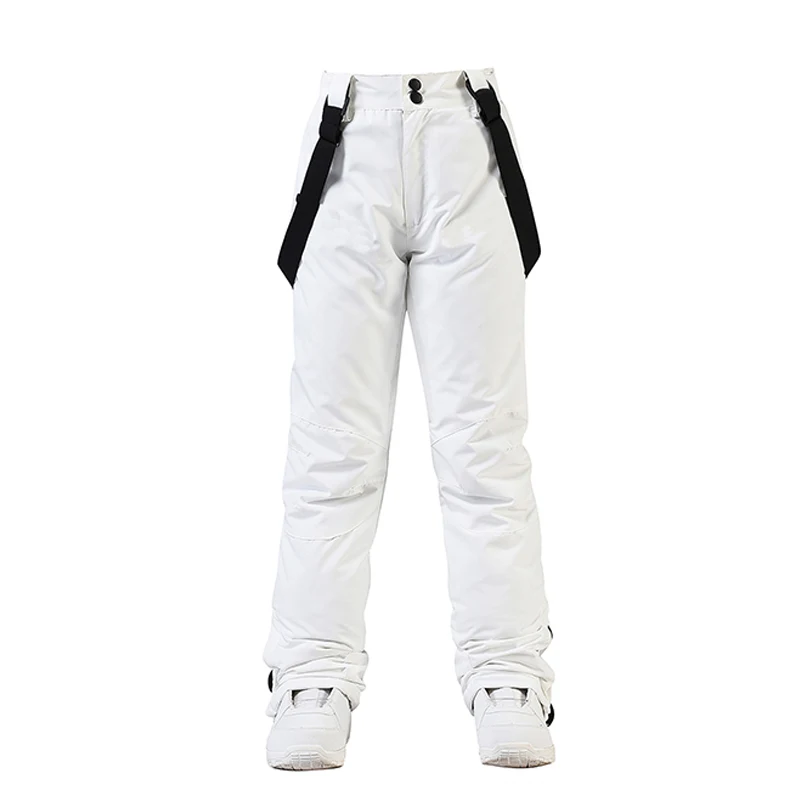 Winter Thicken Ski Pants Women Windproof Waterproof Snow Pants Outdoor Sports Snowboarding Warm Breathable Overalls