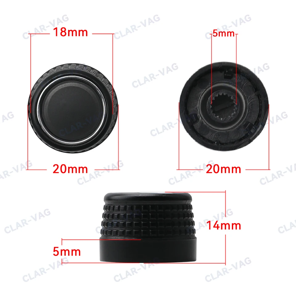 راديو السيارة زر التبديل التحكم لشركة فولكس فاجن NONAME RCD330 RC680 187B/187C/187D/187E/187F/187G مقبض حجم الراديو