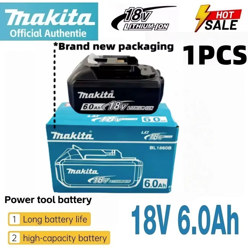 Originele Makita 18V Oplaadbare Batterij 6.0Ah BL1860 BL1860B BL1840 BL1840B BL1850 BL1850B Voor Makita Elektrisch Gereedschap