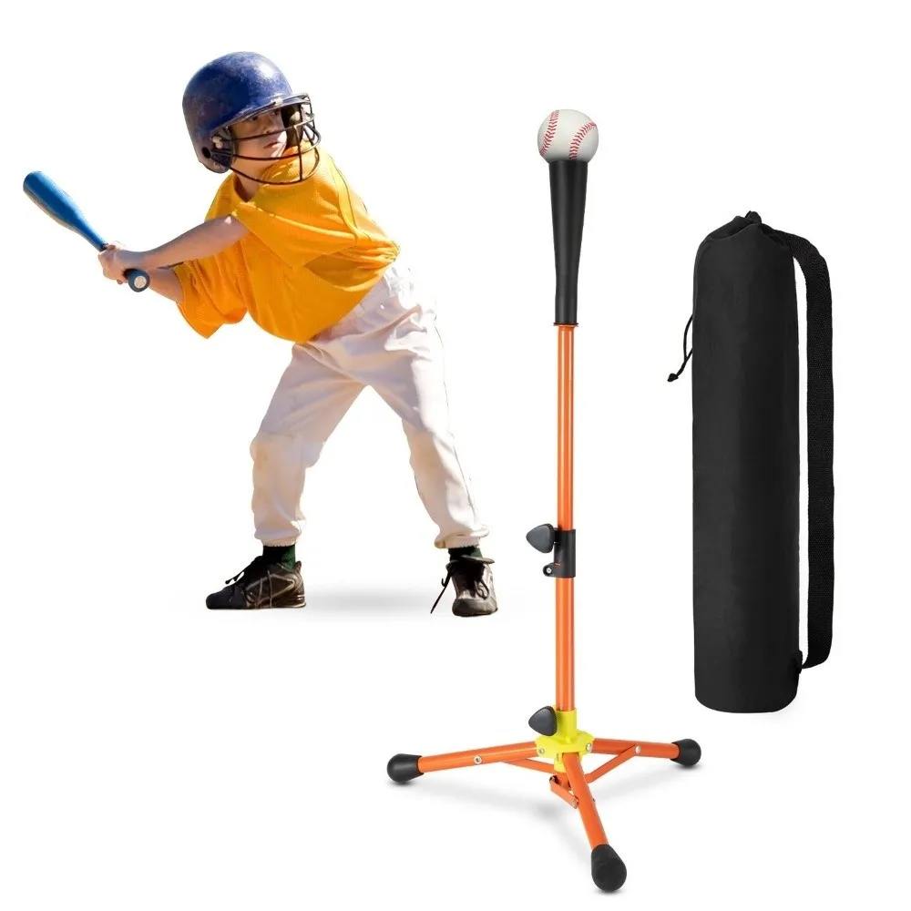 

Adjustable Baseball Batting Tee Portable Multi-Sport Pickleball Training Stand Height 23 to 39 inches Hitting Training Tee