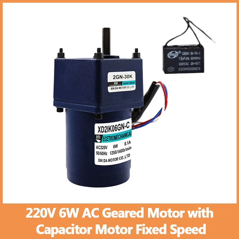 motor de ca com capacitor motor monofasico velocidade fixa motor pequeno 2ik06gn 220v 6w 01