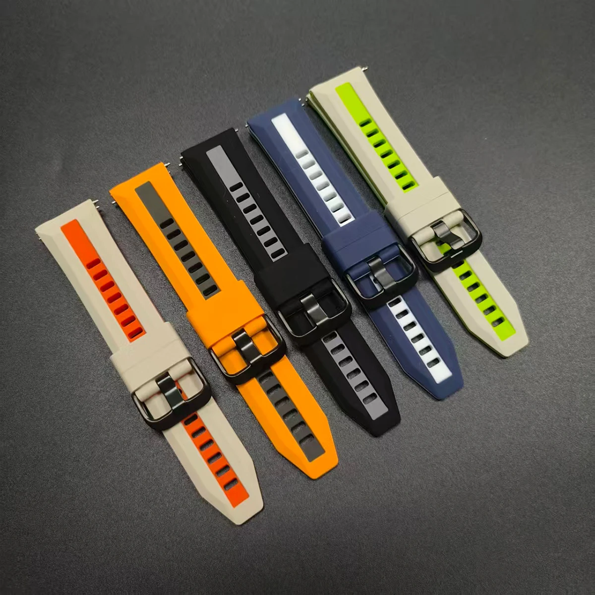 22mm Watch Strap For SUUNTO Run/Ocean Sports Silicone Wrist Band For SUUNTO RACE S/VERTICAL/5 9 PEAK pro DLC Bracelet Watchband