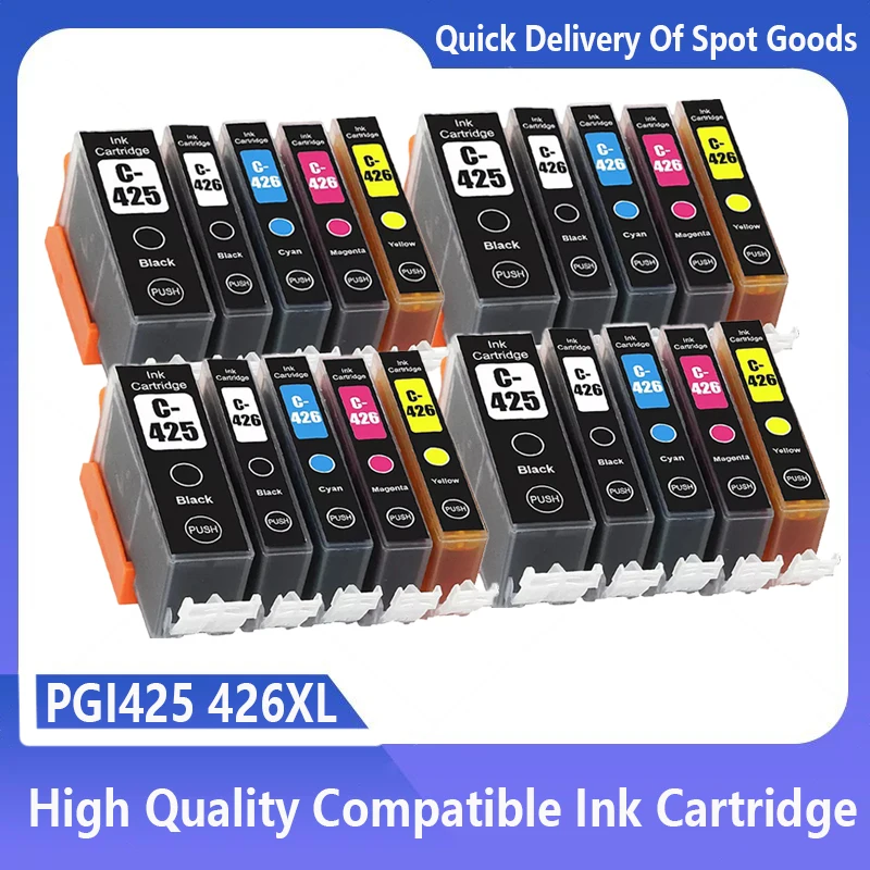 

Ink cartridge PGI425 CLI426 Compatible For CANON PIXMA MG 5140 5240 6140 8140 6240 8240 5340 IP4840 IP4940 IX 6540 MX714