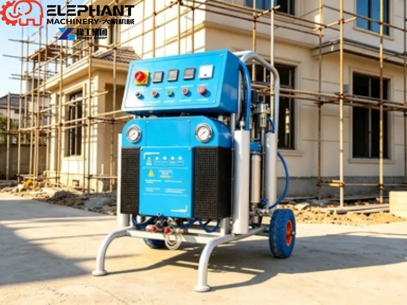 Electric Airless PU Foam Sprayer Two Component Polyurethane Spraying Machine For Building Thermal Insulation Coating
