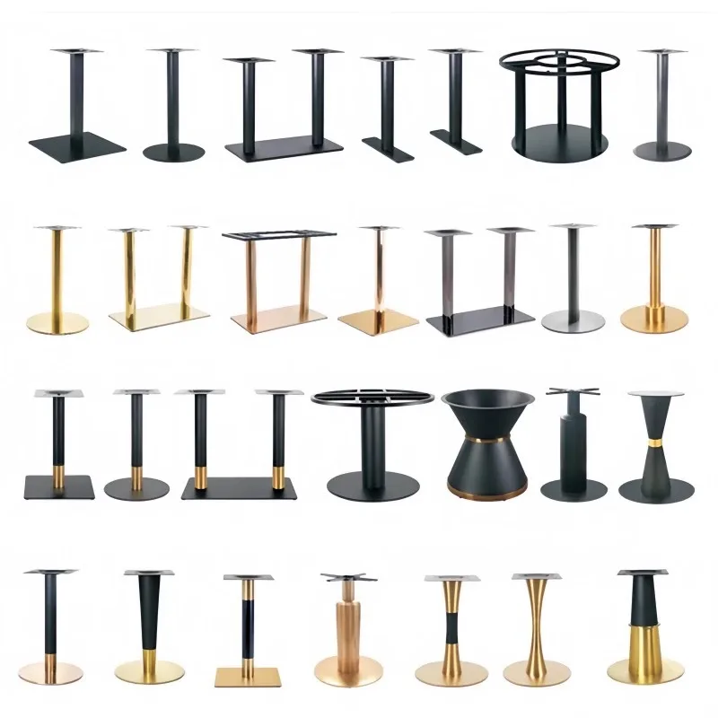 Table legs: Wrought iron table leg brackets, metal stainless steel table legs, bar tripods