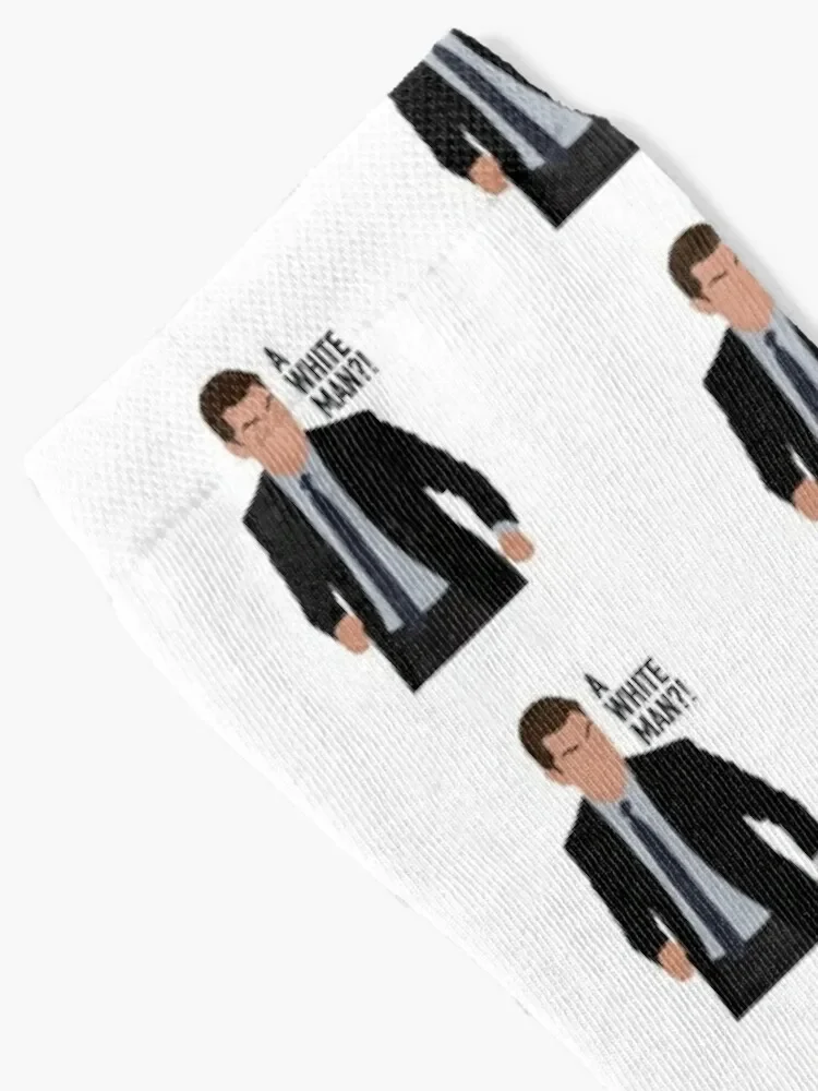 Schmidt//A White Man?! Socks hockey anti slip football christmas stocking Male Socks Women's