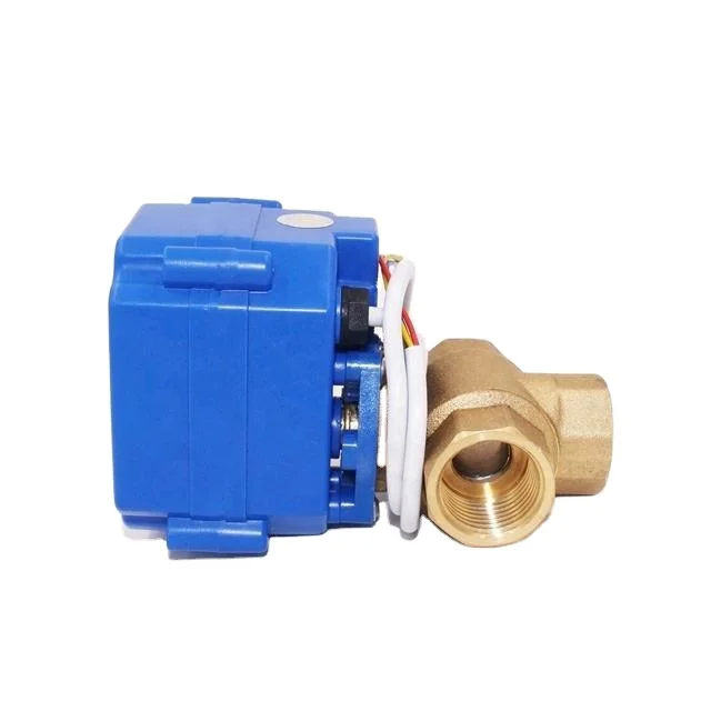 3 Way  Electric Actuator Brass Ball Valve for Irrigation Equipment,solar Water Heaters, Washing Machines,industrial Humidifier.