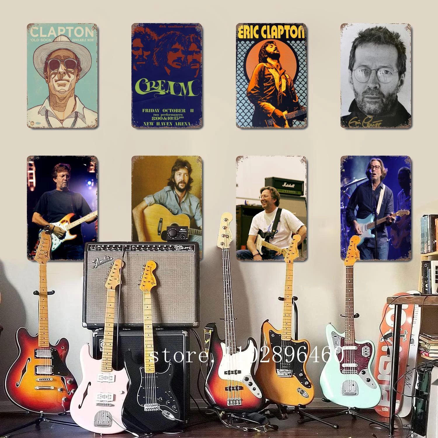 eric clapton Metal Plaques & Signs wall decor Vintage Tin Signs Captain Metal Poster Decor for Bar Pub Club Wall Decoration