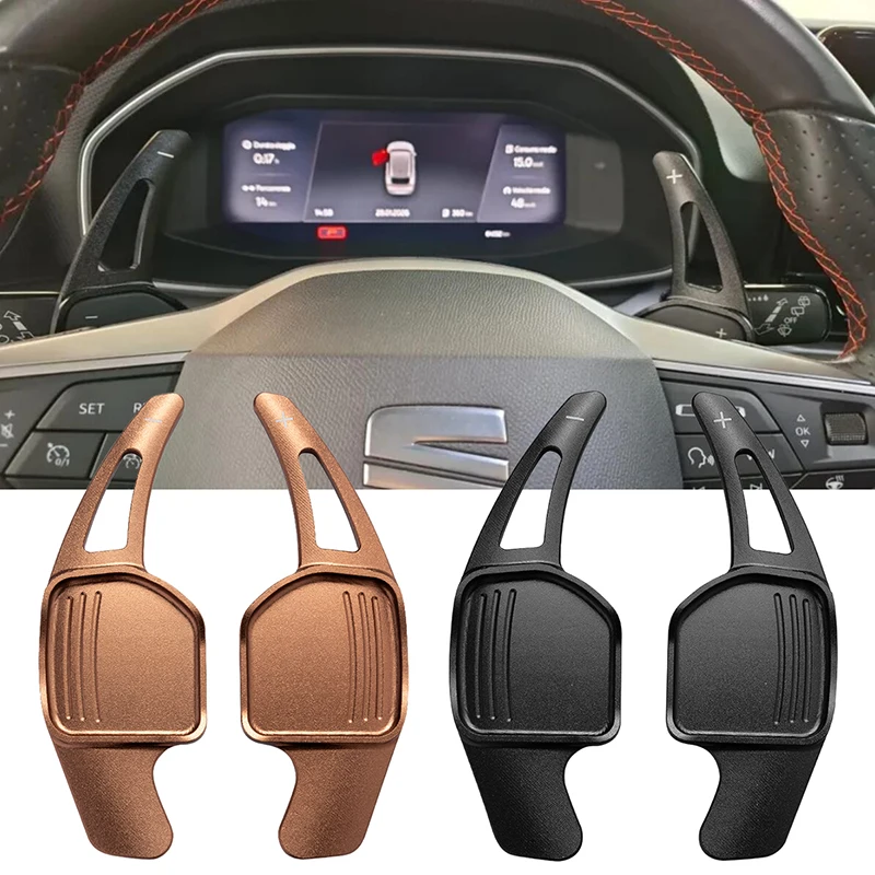 

Shift Paddle DSG Gear Stickers For Seat Leon FR Cupra Ateca Ibiza 6P Arona Tarraco Alhambra Car Steering Wheel Extension Shifter