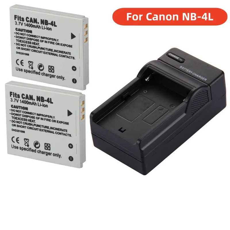 

1400mAh Li-ion Battery NB-4L NB 4L NB4L for Canon IXUS 30 40 50 55 60 65 70 75 SD30 SD200 SD300 SD400 SD430 SD450 SD600 SD630 i7