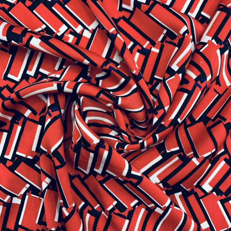 

1 метр, 95% шелк шелковицы, 5% спандекс, 19 мамме, жеоржет, шелковая ткань, красный, прямоугольный, с принтом, 108 см, ширина 42,5 дюйма по дворам JX091