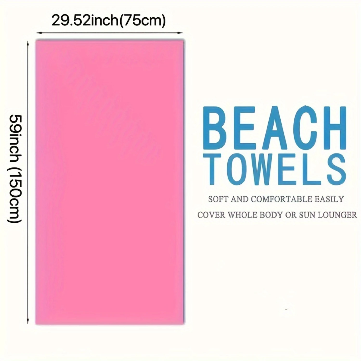 Customized Beach Towel, Absorbent Beach Towel, Large Summer Beach Blanket, Gift For Beach Pool Party, Beach Turkish hand towel image 6